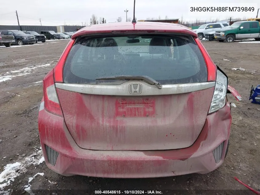 2015 Honda Fit Ex/Ex-L VIN: 3HGGK5H88FM739849 Lot: 40548615