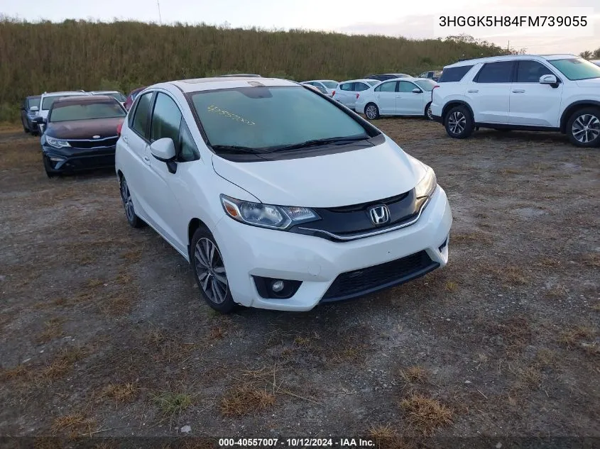 2015 Honda Fit Ex/Ex-L VIN: 3HGGK5H84FM739055 Lot: 40557007