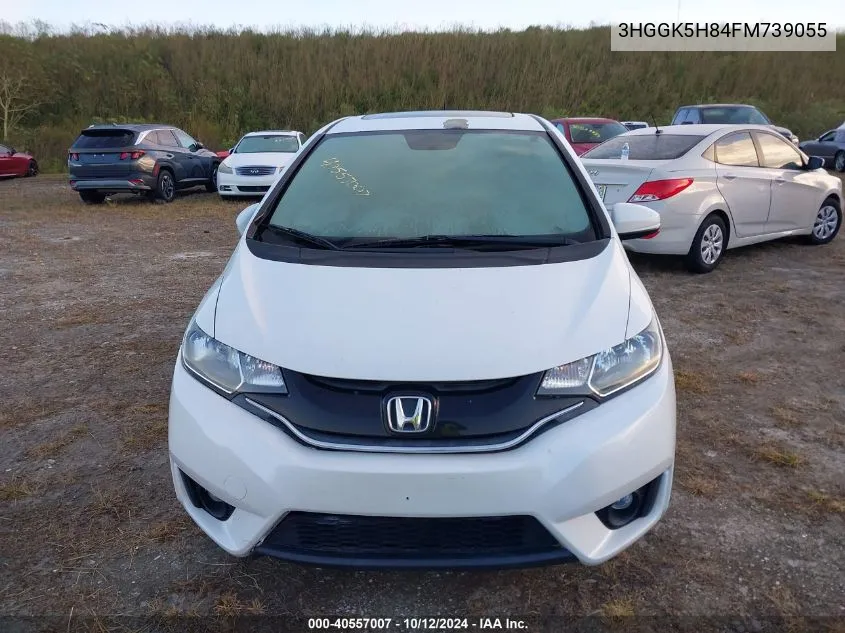 2015 Honda Fit Ex/Ex-L VIN: 3HGGK5H84FM739055 Lot: 40557007