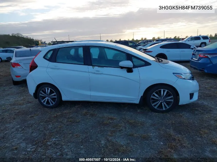 2015 Honda Fit Ex/Ex-L VIN: 3HGGK5H84FM739055 Lot: 40557007