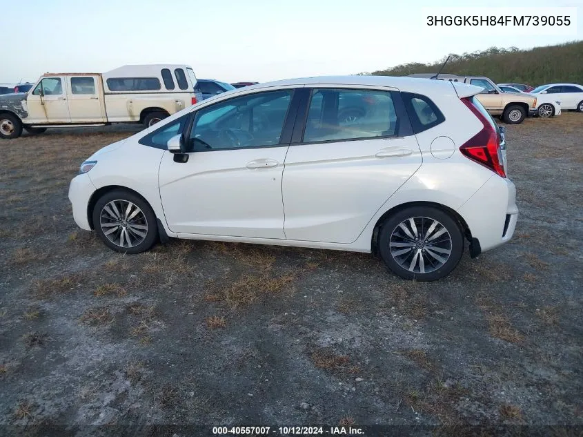 2015 Honda Fit Ex/Ex-L VIN: 3HGGK5H84FM739055 Lot: 40557007