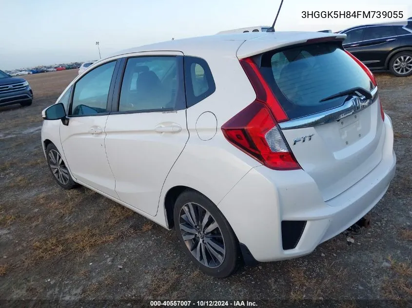 2015 Honda Fit Ex/Ex-L VIN: 3HGGK5H84FM739055 Lot: 40557007