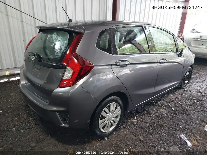 2015 Honda Fit Lx VIN: 3HGGK5H59FM731247 Lot: 40557726