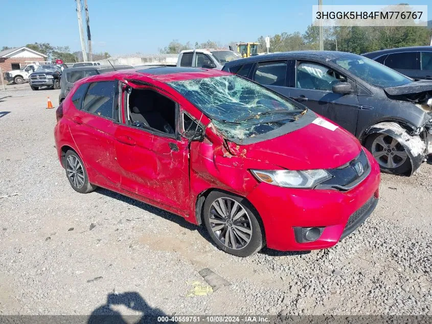 2015 Honda Fit Ex/Ex-L VIN: 3HGGK5H84FM776767 Lot: 40559751