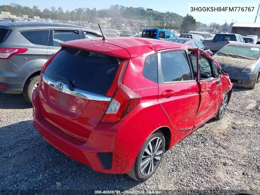 2015 Honda Fit Ex/Ex-L VIN: 3HGGK5H84FM776767 Lot: 40559751