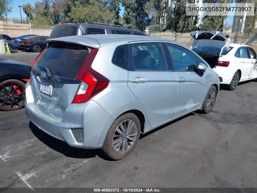 2015 Honda Fit Lx VIN: 3HGGK5G52FM773907 Lot: 40563372