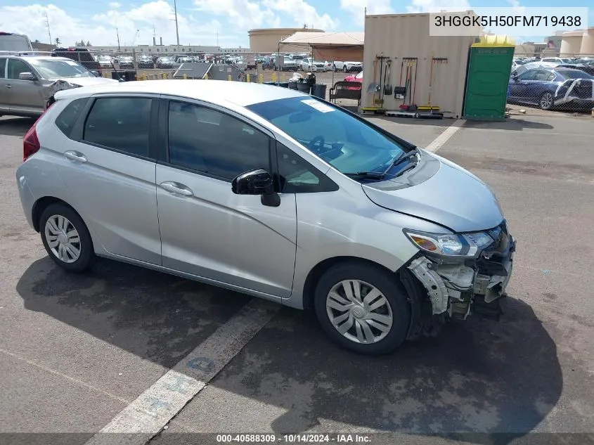 2015 Honda Fit Lx VIN: 3HGGK5H50FM719438 Lot: 40588309