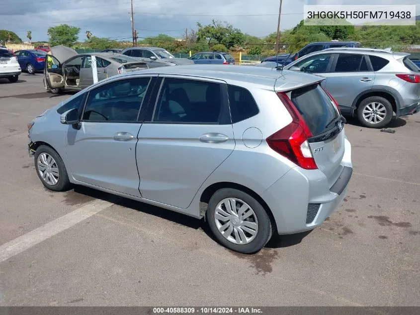 2015 Honda Fit Lx VIN: 3HGGK5H50FM719438 Lot: 40588309