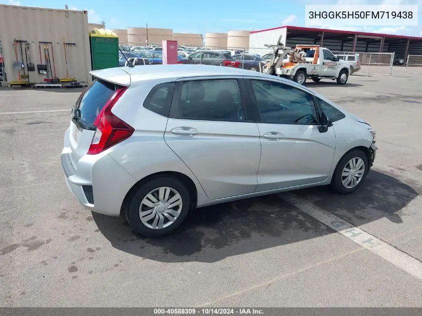 2015 Honda Fit Lx VIN: 3HGGK5H50FM719438 Lot: 40588309