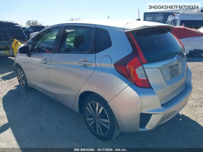 2015 Honda Fit Ex/Ex-L VIN: 3HGGK5H87FM709354 Lot: 40616265