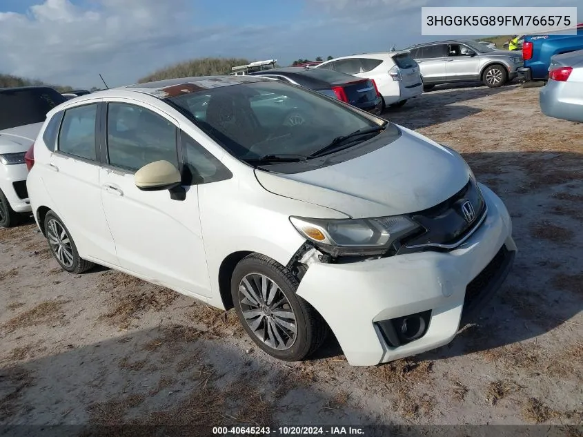 2015 Honda Fit Ex VIN: 3HGGK5G89FM766575 Lot: 40645243