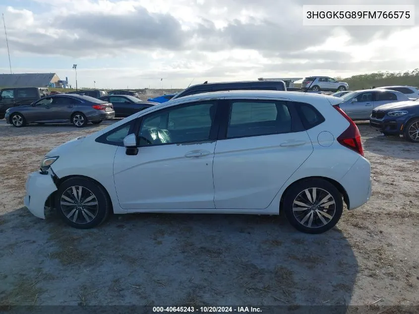 2015 Honda Fit Ex VIN: 3HGGK5G89FM766575 Lot: 40645243