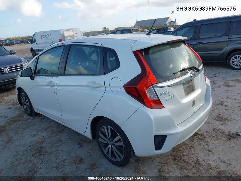 2015 Honda Fit Ex VIN: 3HGGK5G89FM766575 Lot: 40645243