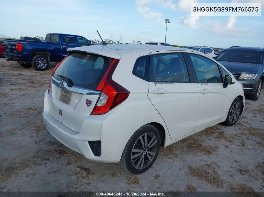 2015 Honda Fit Ex VIN: 3HGGK5G89FM766575 Lot: 40645243