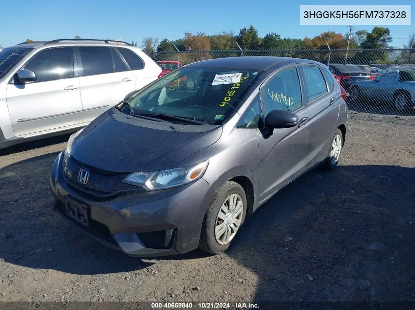 2015 Honda Fit Lx VIN: 3HGGK5H56FM737328 Lot: 40659840