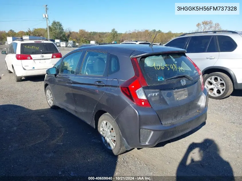 2015 Honda Fit Lx VIN: 3HGGK5H56FM737328 Lot: 40659840