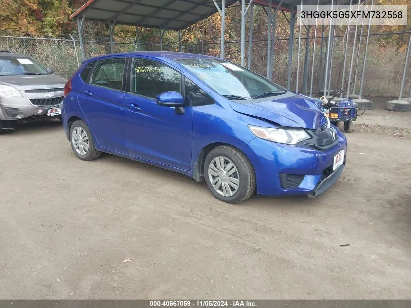 3HGGK5G5XFM732568 2015 Honda Fit Lx