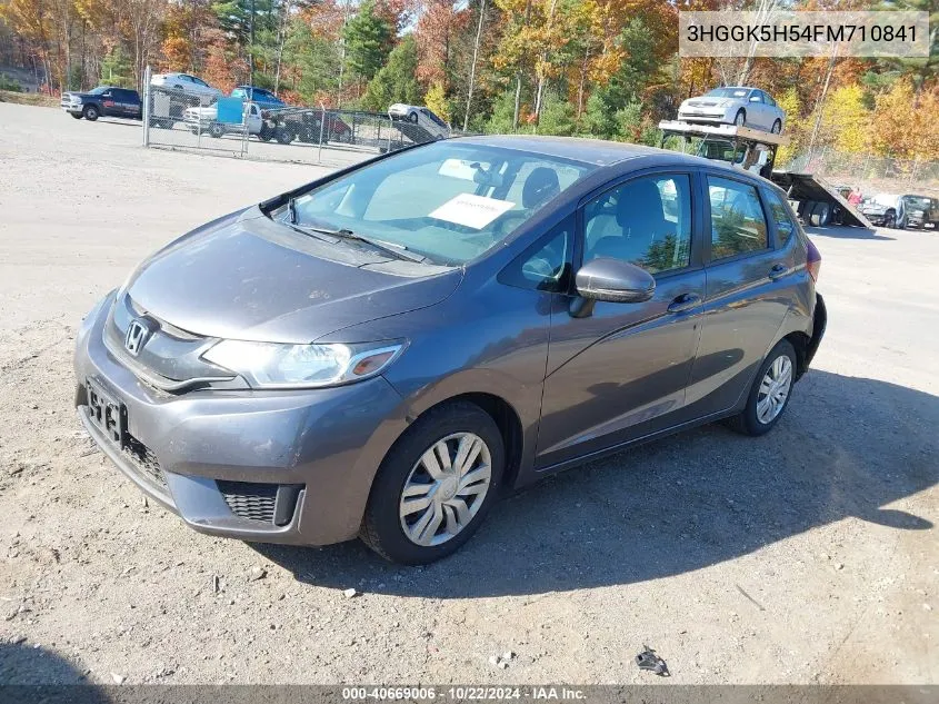 2015 Honda Fit Lx VIN: 3HGGK5H54FM710841 Lot: 40669006