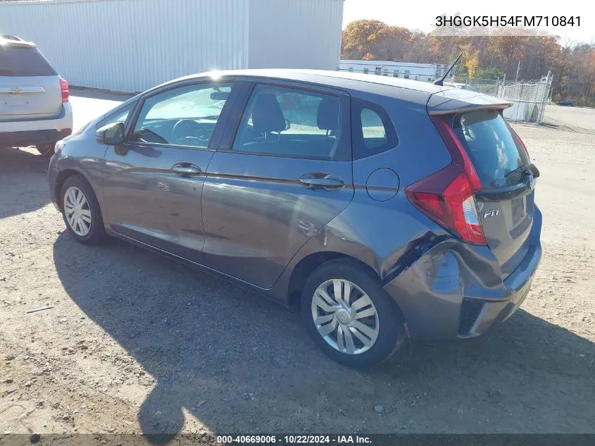 2015 Honda Fit Lx VIN: 3HGGK5H54FM710841 Lot: 40669006