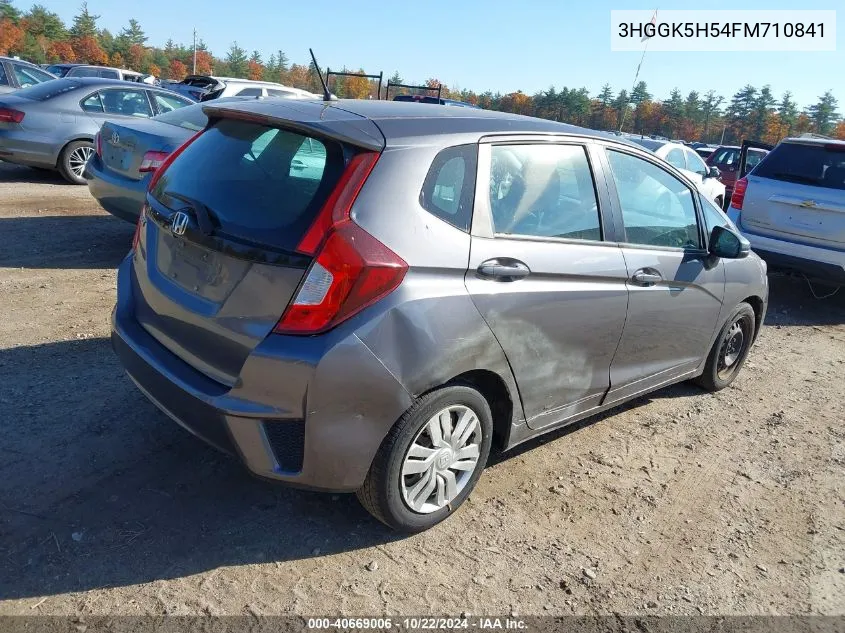 2015 Honda Fit Lx VIN: 3HGGK5H54FM710841 Lot: 40669006