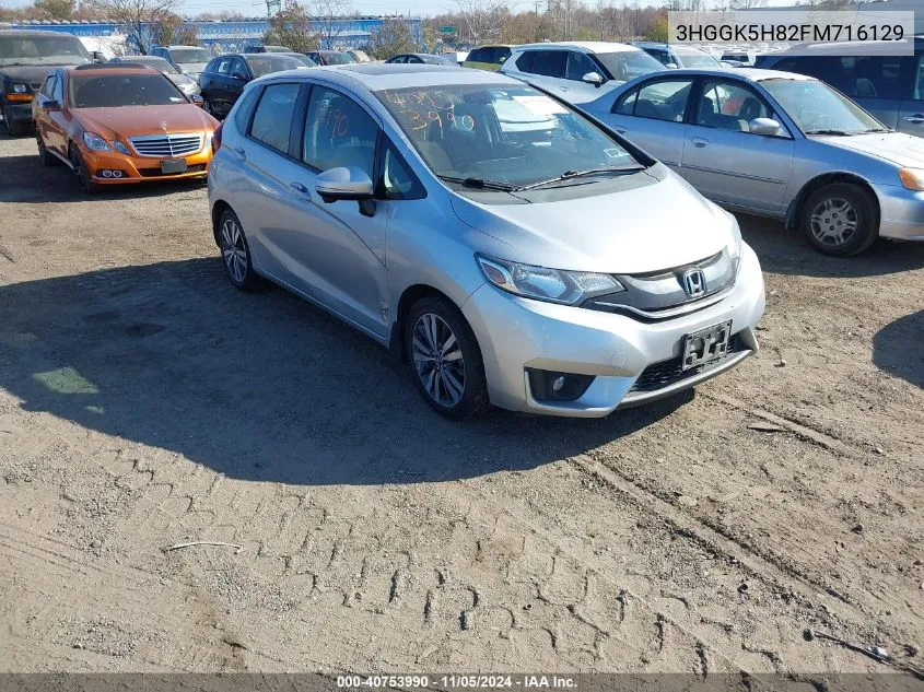 2015 Honda Fit Ex/Ex-L VIN: 3HGGK5H82FM716129 Lot: 40753990