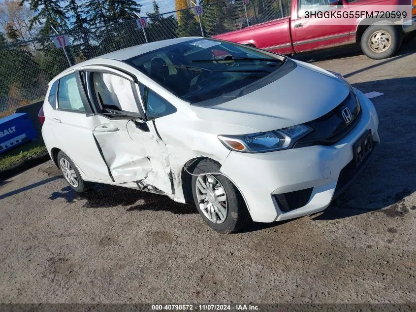 2015 Honda Fit Lx VIN: 3HGGK5G55FM720599 Lot: 40798572