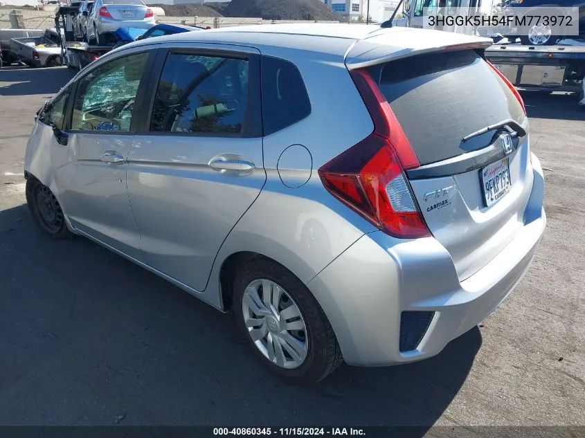 2015 Honda Fit Lx VIN: 3HGGK5H54FM773972 Lot: 40860345