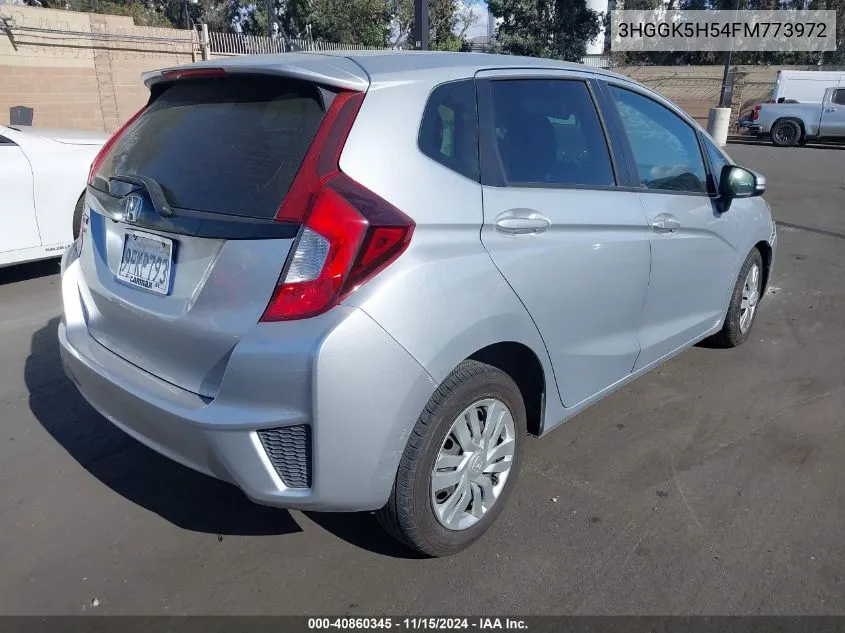 2015 Honda Fit Lx VIN: 3HGGK5H54FM773972 Lot: 40860345