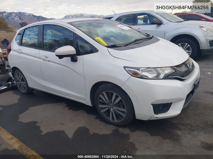 2015 Honda Fit Ex/Ex-L VIN: 3HGGK5H84FM766255 Lot: 40882884