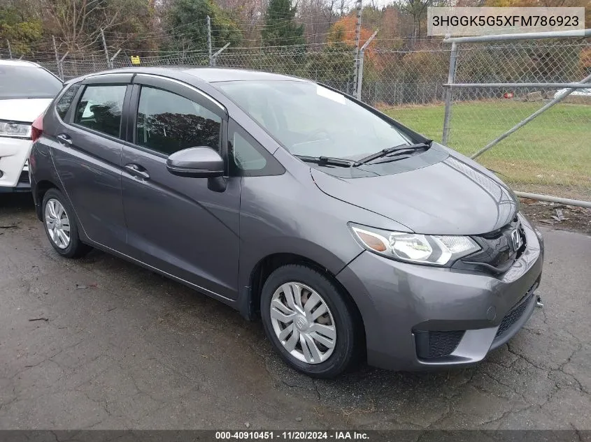 2015 Honda Fit Lx VIN: 3HGGK5G5XFM786923 Lot: 40910451