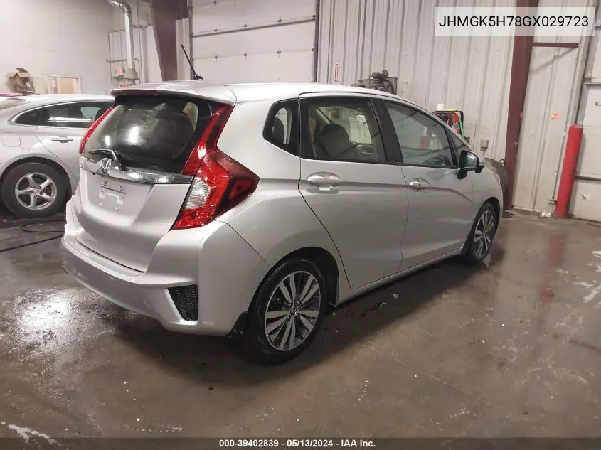 JHMGK5H78GX029723 2016 Honda Fit Ex