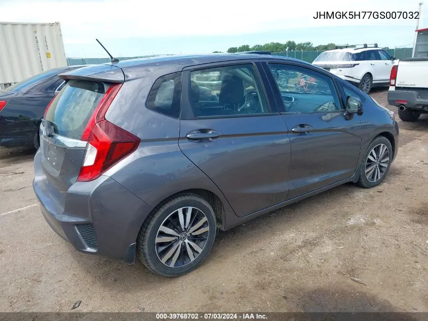 2016 Honda Fit Ex VIN: JHMGK5H77GS007032 Lot: 39768702