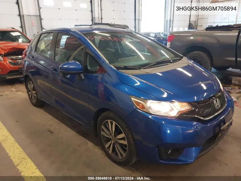 3HGGK5H86GM705894 2016 Honda Fit Ex-L