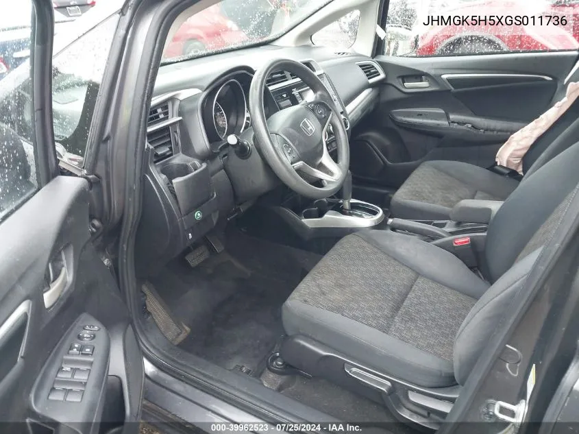 JHMGK5H5XGS011736 2016 Honda Fit Lx