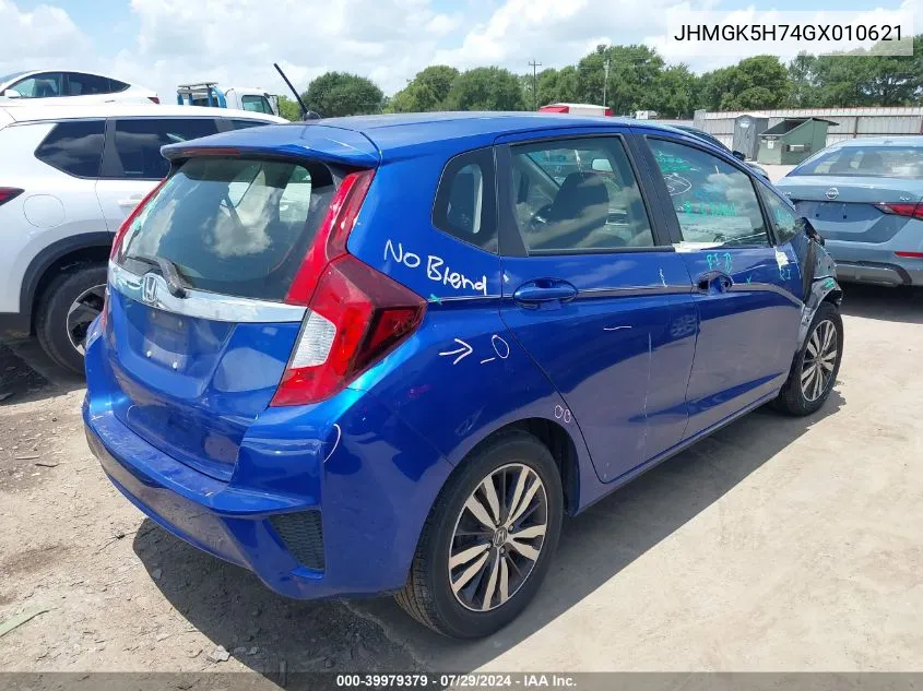 JHMGK5H74GX010621 2016 Honda Fit Ex