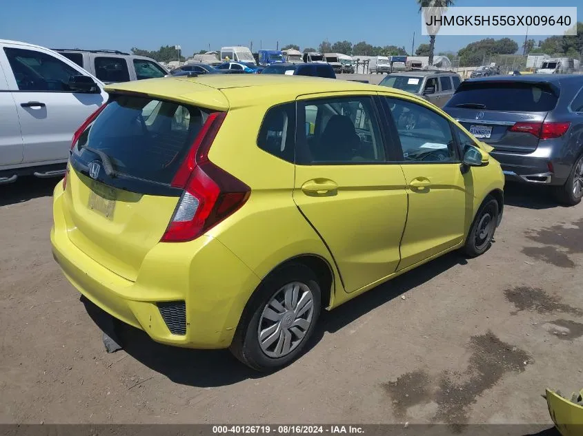 JHMGK5H55GX009640 2016 Honda Fit Lx