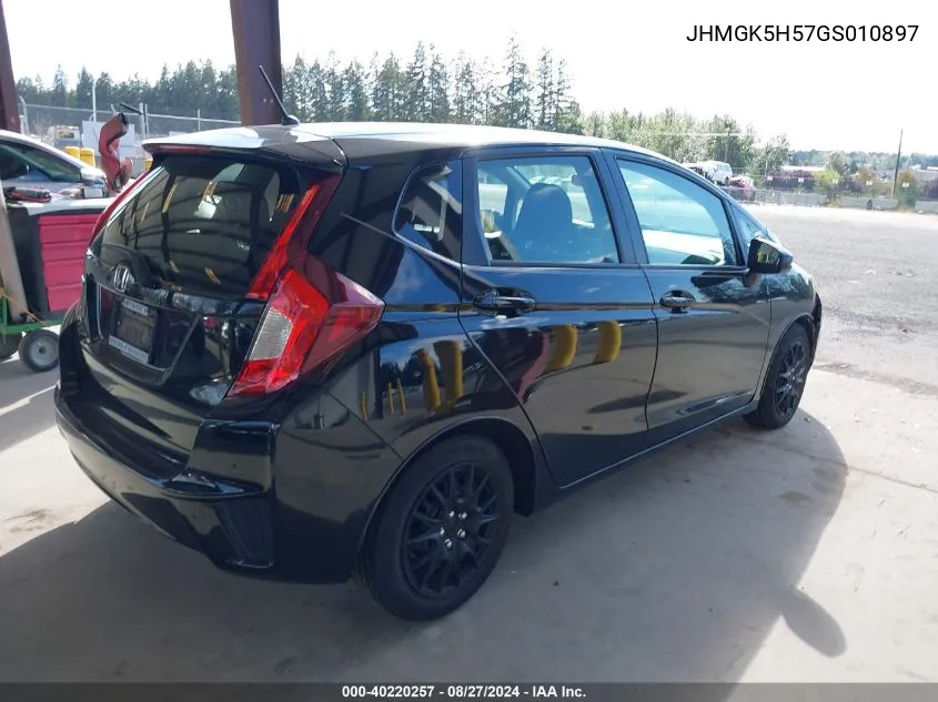 JHMGK5H57GS010897 2016 Honda Fit Lx