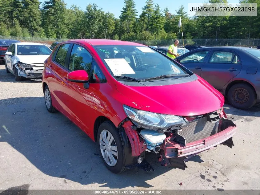 JHMGK5H57GX023698 2016 Honda Fit Lx