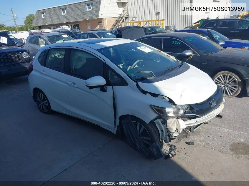 2016 Honda Fit Ex VIN: JHMGK5H75GS013959 Lot: 40292220