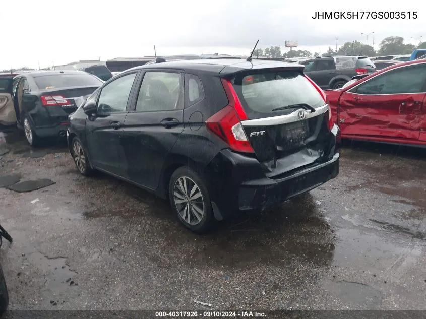 JHMGK5H77GS003515 2016 Honda Fit Ex