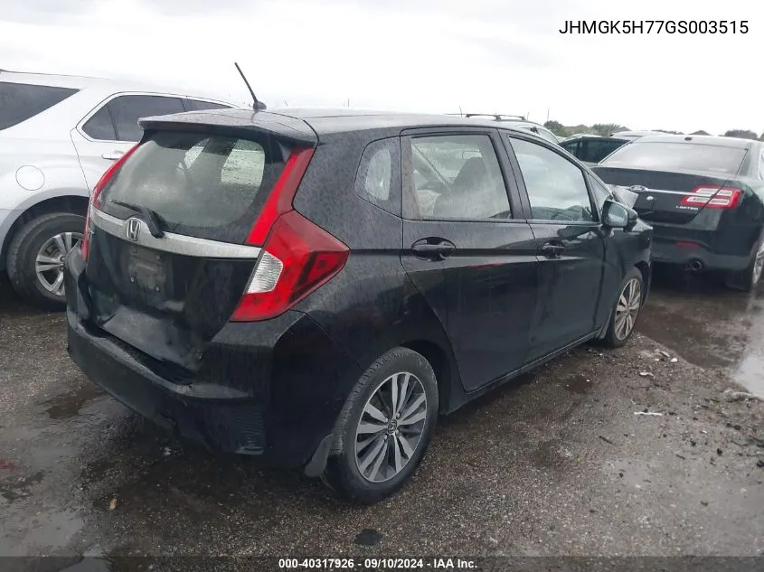 JHMGK5H77GS003515 2016 Honda Fit Ex