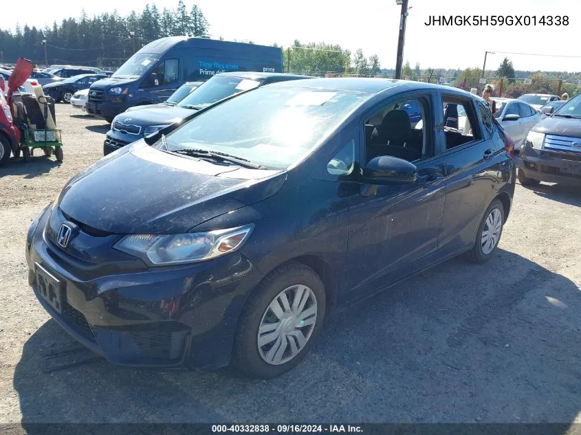 2016 Honda Fit Lx VIN: JHMGK5H59GX014338 Lot: 40332838