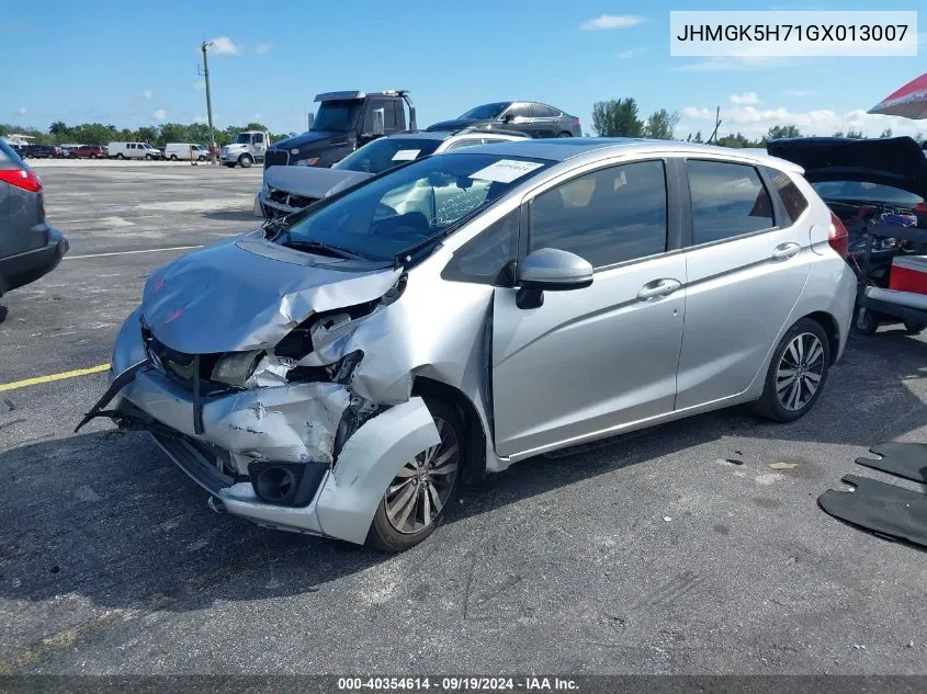 2016 Honda Fit Ex VIN: JHMGK5H71GX013007 Lot: 40354614