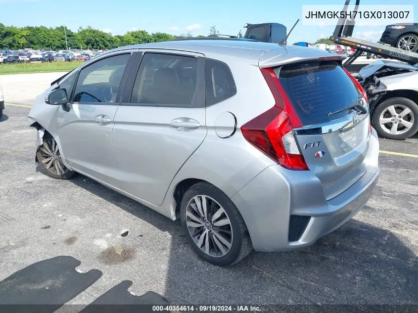 2016 Honda Fit Ex VIN: JHMGK5H71GX013007 Lot: 40354614