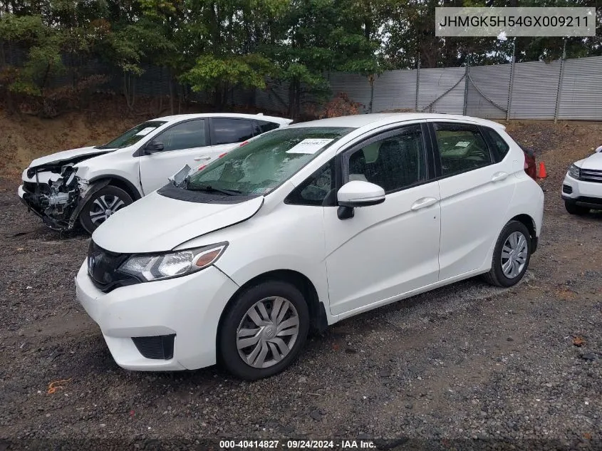 2016 Honda Fit Lx VIN: JHMGK5H54GX009211 Lot: 40414827