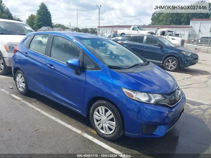 2016 Honda Fit Lx VIN: JHMGK5H56GX037446 Lot: 40451715