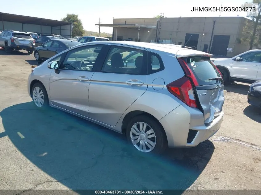 2016 Honda Fit Lx VIN: JHMGK5H55GS004273 Lot: 40463781