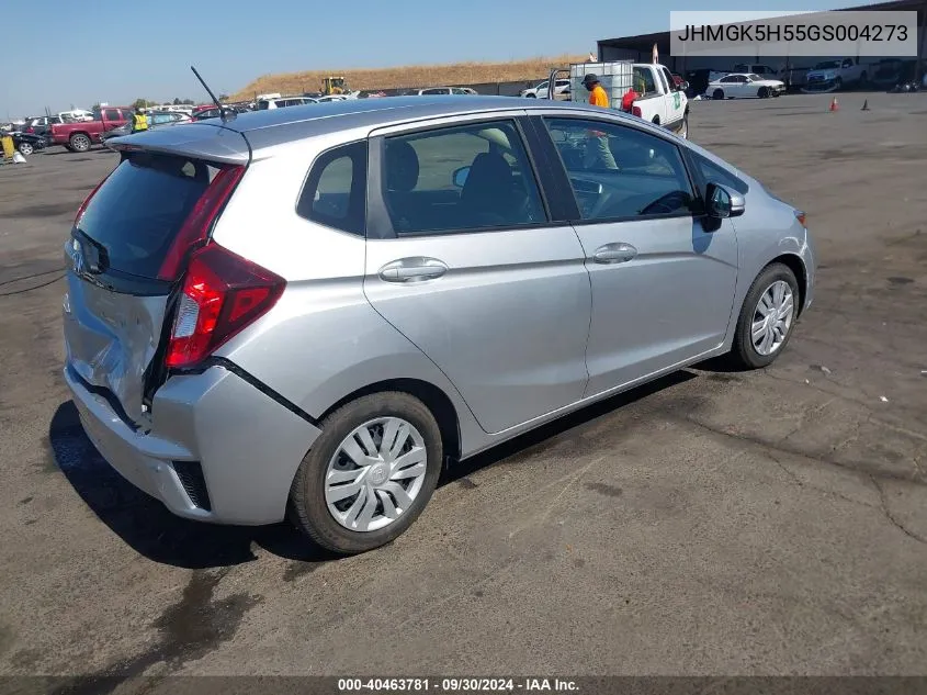 2016 Honda Fit Lx VIN: JHMGK5H55GS004273 Lot: 40463781