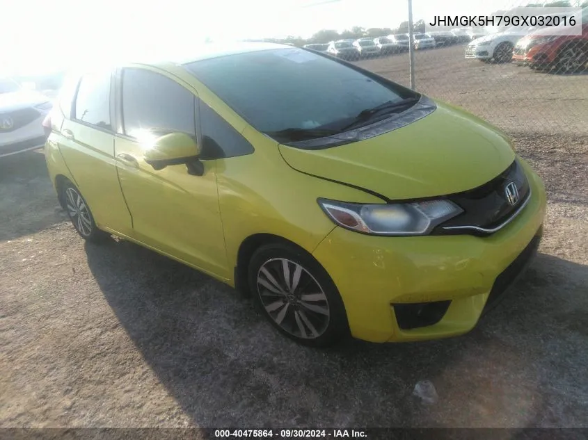 2016 Honda Fit Ex VIN: JHMGK5H79GX032016 Lot: 40475864