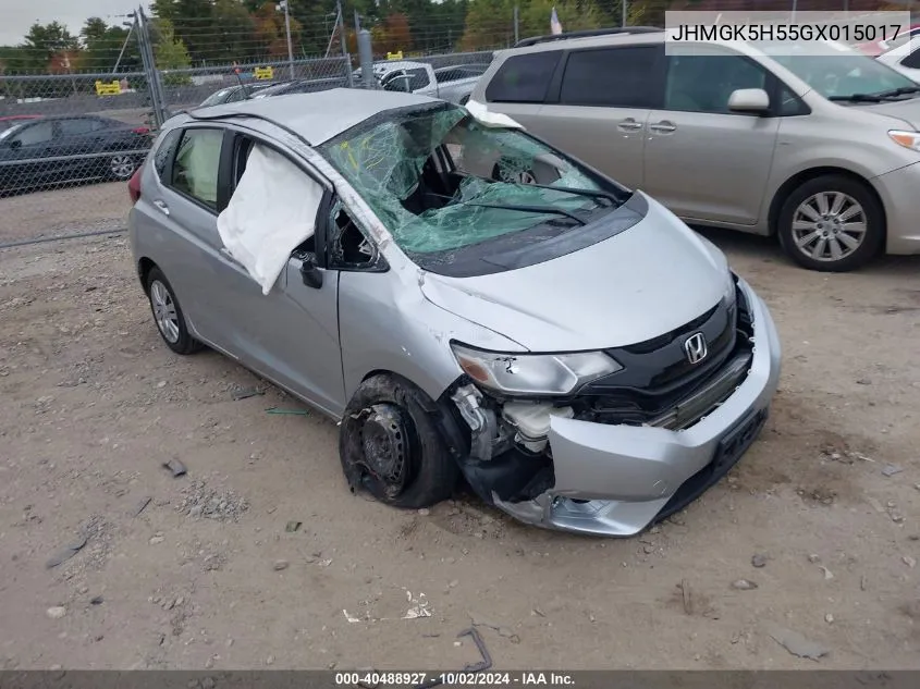 2016 Honda Fit Lx VIN: JHMGK5H55GX015017 Lot: 40488927